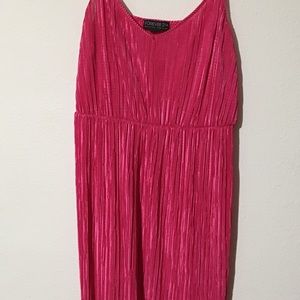Hot pink spaghetti strap dress